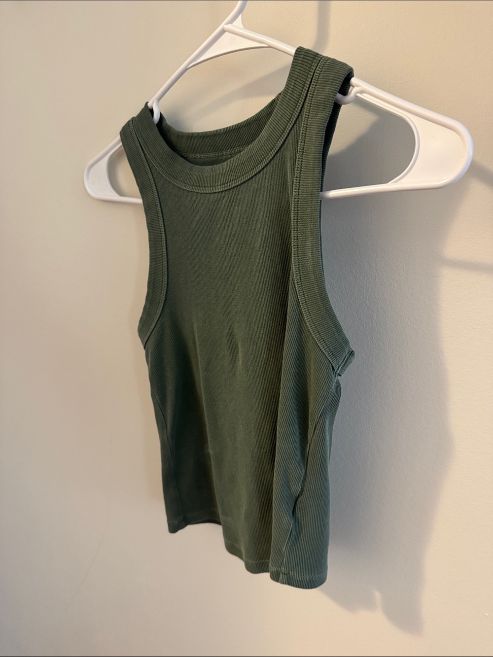 Old Navy Olive Ribbed Tank Top